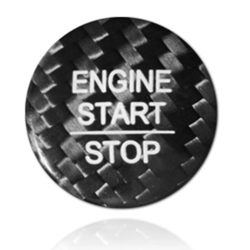 

Carbon Fiber Engine Button Replace Cover Engine Start Button Sticker for Honda ACCORD CITY URV JADE CRV fit STOP Key Accessories