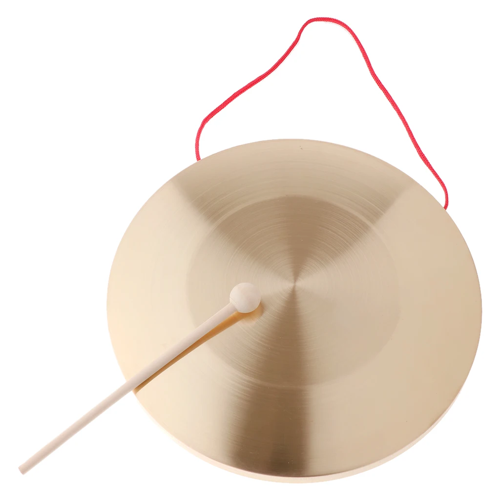 Hand Gong Chapel Copper Cymbals Percussion Opera Gong for Kids Children Toys (30cm)