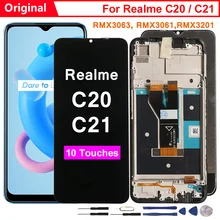 Écran tactile LCD de remplacement, 10 Touches, pour Realme C20 RMX3201 RMX3063 RMX3061=