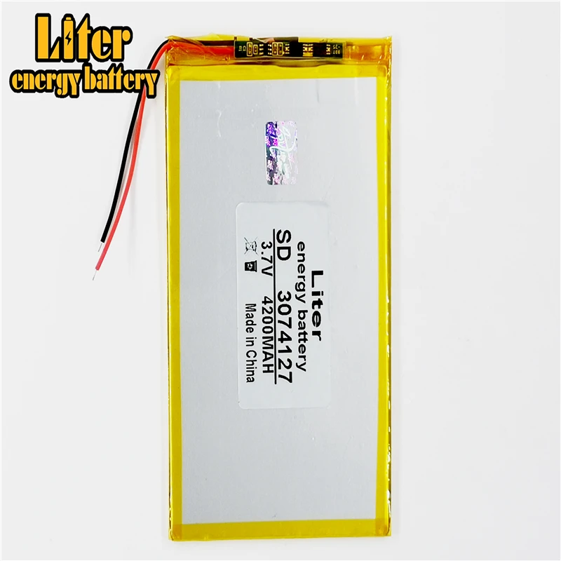 3 7 V 4200 mah планшетный аккумулятор бренд планшет общий полимерный литиевый 3074127|tablet
