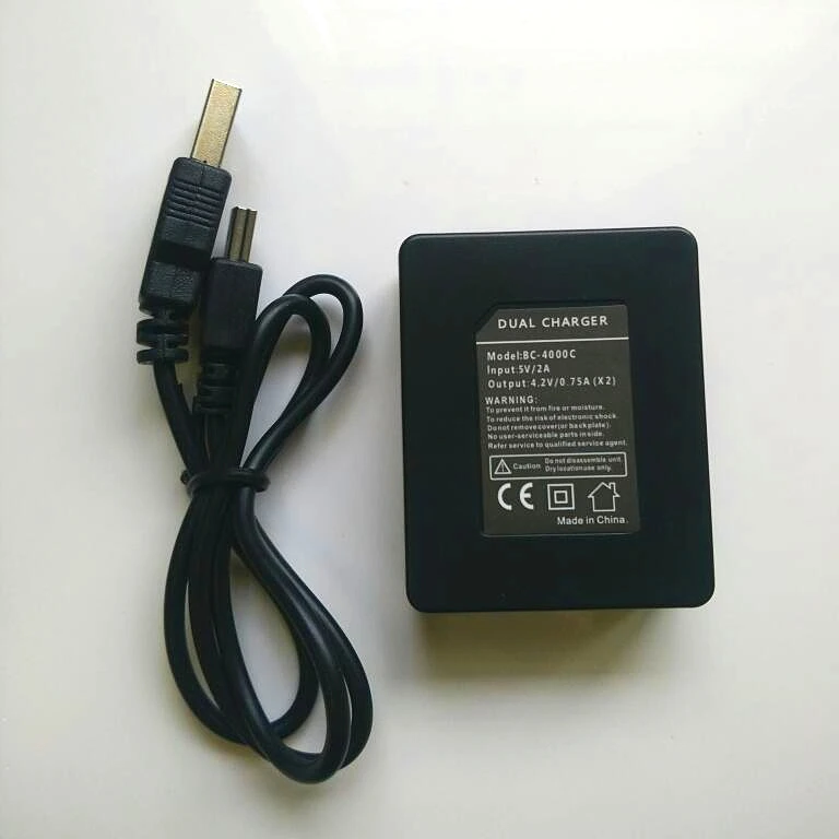 Acessórios originais 1350 1050mah carregador duplo li-ion