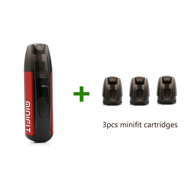 red with 3pod Хит, стартовый набор Justfog minifit, 1,5 мл, емкость для электронных сигарет, 370 мА/ч, все в одном аккумуляторе, набор для электронных сигарет - Цвет: red with 3pod