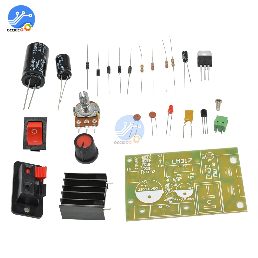 LM317 понижающий DC 5V 35V до 1 25 V 30V DIY наборы AC/DC блок питания|step down|step down dcstep dc |