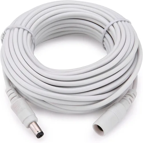 CCTV 보안 카메라용 DC 전원 연장 케이블, 잭 소켓, 수 플러그, 5.5mm x 2.1mm, 5M, 10M, 15M, 20M, 30M, 50M 전원 케이블 5