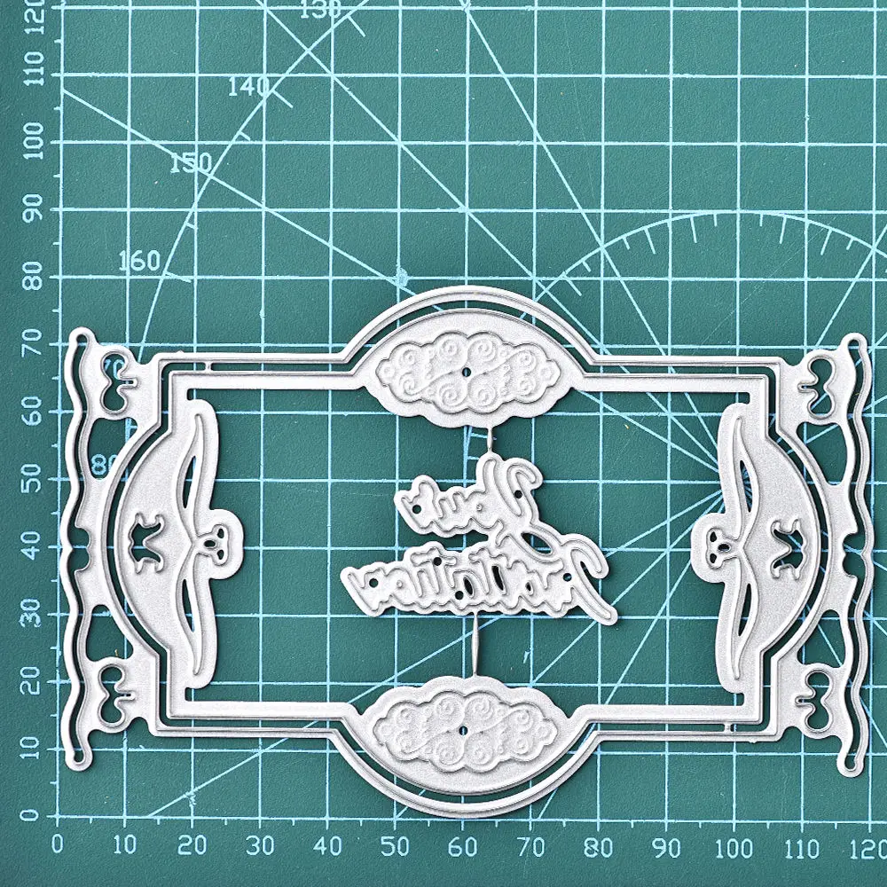  Naifumodo Your invitation Frame Metal Cutting Dies Background Scrapbooking For Making Cards Decorat - 4.00015E+12