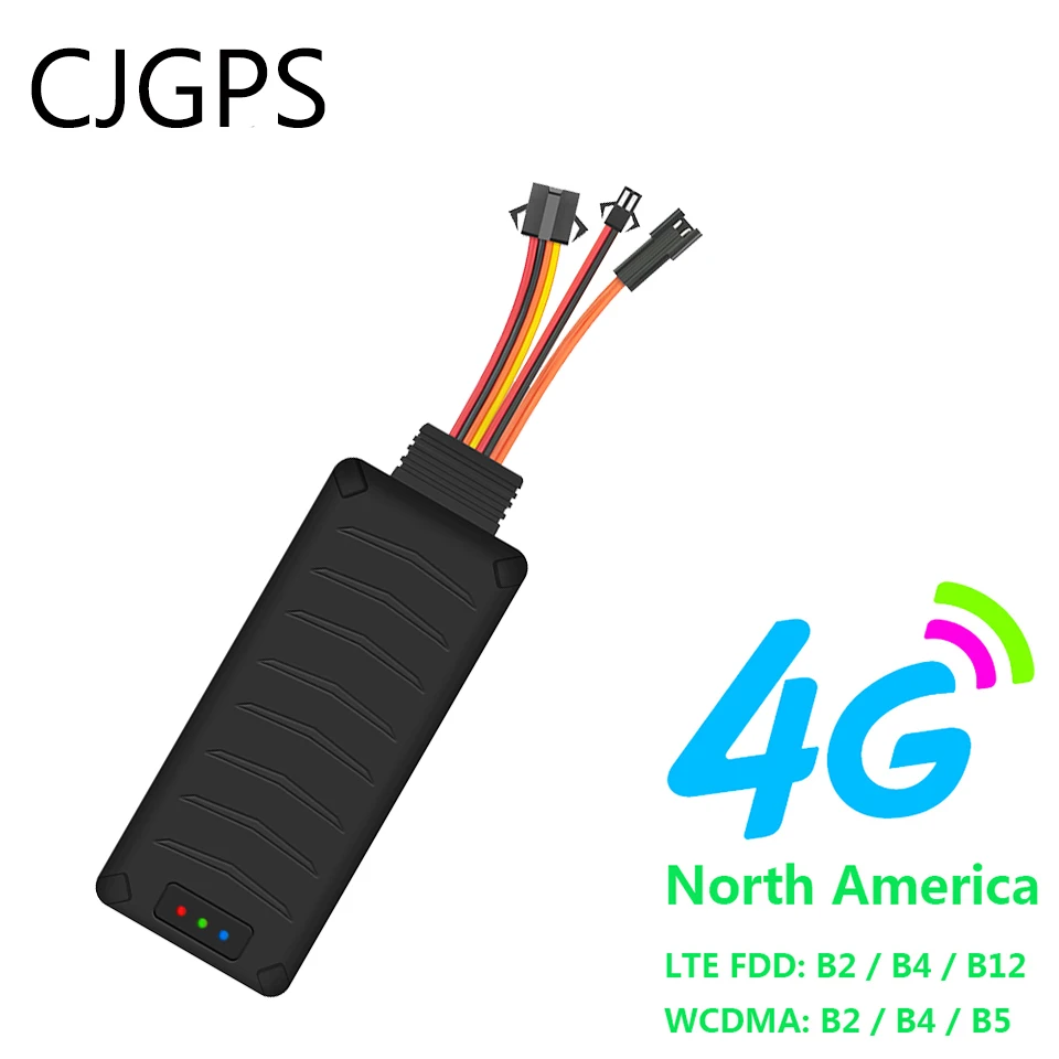 4G GPS-трекер для автомобилей Северной Америки LTE SOS голосовой монитор отключение