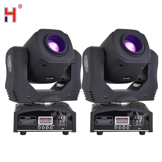 Mini 60W Led Moving Head Light Dmx512 Dmx 9/11 Channels Professional DJ