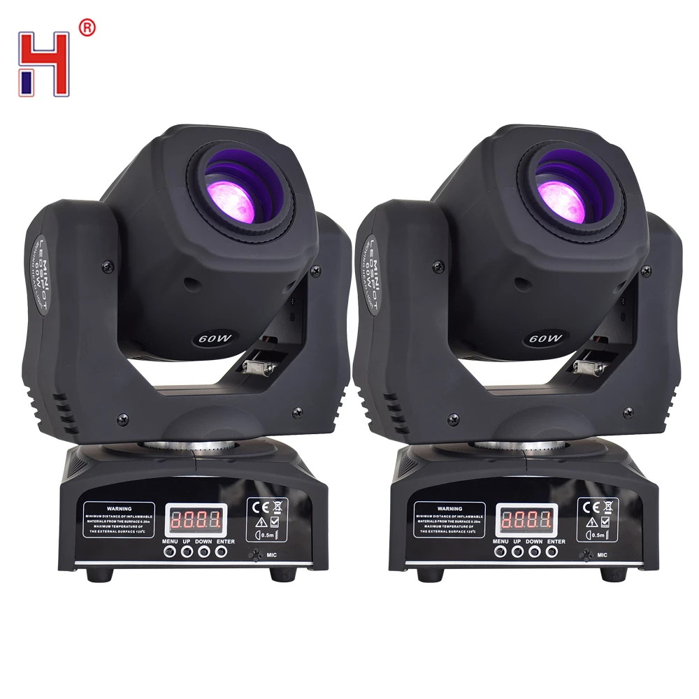 60wミニledスポットライト Gobos付きステージライトdmx512 Dmx 9 11チャンネル プロフェッショナルdj 2ピース ロット Moving Head Light Led Moving Head Lightstage Light Aliexpress