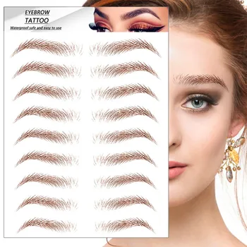 

6D Hair-like Eyebrows Authentic Eyebrows Grooming Shaping Brow Shaper Makeup Eyebrow Sticker 2020 hot sale