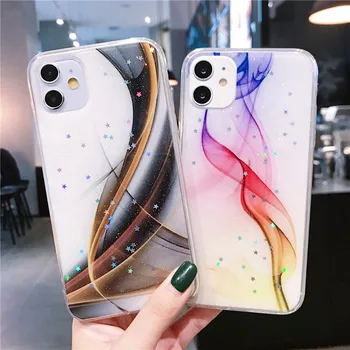 

Vintage Gradual Color Marble Phone Case For iPhone 11 Pro Max XR XS Max 6 6S 7 8 Plus X Matte Soft IMD Back Cover Coque