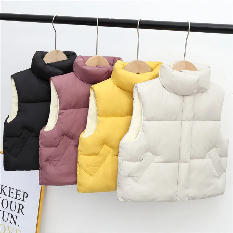 3-11Years Winter Thick Children Girls Boys Vests Coat Sleeveless Waistcoat Fashion Kids Girls Clothes Casual Vests for Boy