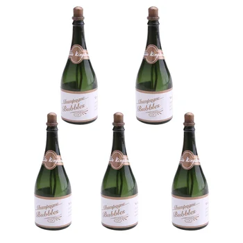

New Champagne Shaped Plastic Bottles Bubble Wedding Party Decoration Favors