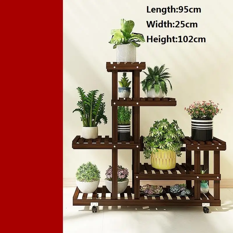 Number 5 Piante дерево Estanteria Escalera Decorativa Madera плантенреккен настольные растения на балконе стойки Stojak Na Kwiaty Полка Подставка для цветов - Цвет: Number 5