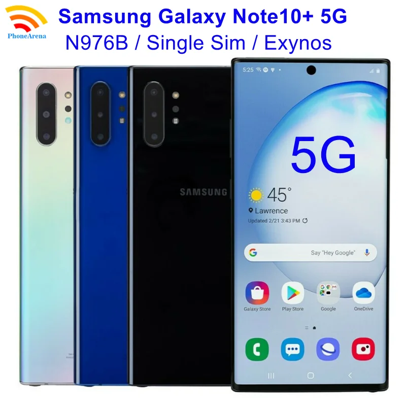 Samsung Galaxy Note 10 Plus Note10+ N975F Global Version 12GB 256/512GB  Octa Core 6.8 NFC Exynos 4G LTE Original Cell Phone - AliExpress