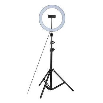

10inch Dimmable LED Selfie Ring Light With Foldable Tripod Phone Holder For Makeup Studio Live Photography Light Drop Shipping
