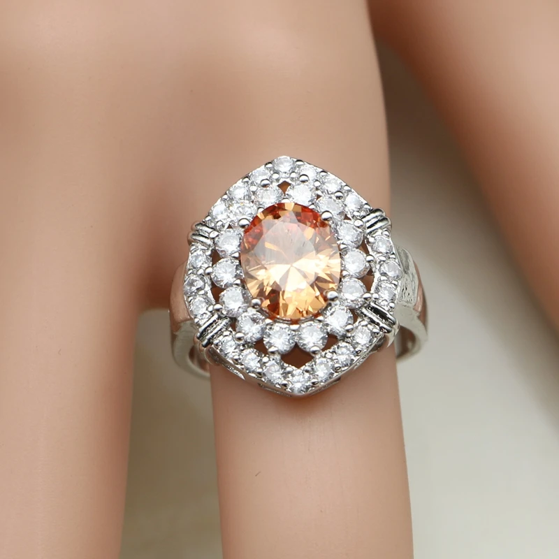 4 шт. комплект из колье серёг и кольца серебра 925 пробы|jewelry sets for women|silver jewelry setjewelry |
