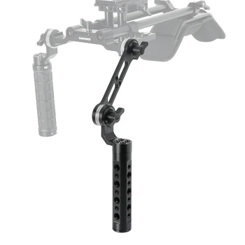 

Kayulin Cheese Handle with Nato Rail Rosette Extension Arm Adjustable For DLSR Camera Shoulder Rig
