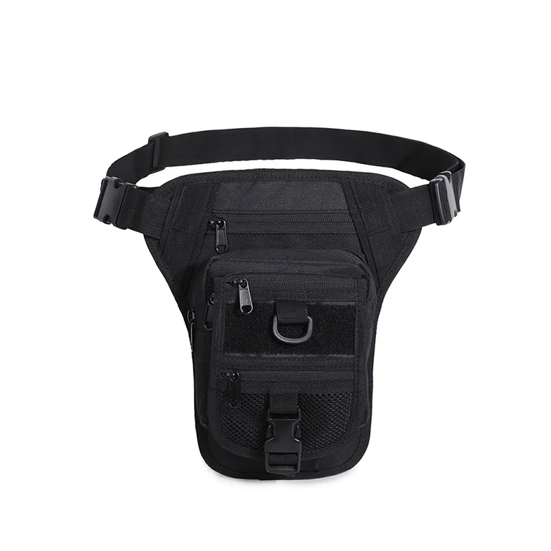Men Waterproof Nylon Drop Leg Bag Fanny Waist Pack Thigh Belt Hip Bum Military Tactical Motorcycle Riding Multi-purpose Pouch