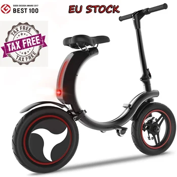 

EU Stock ! New Foldable Electric Bicycle Scooter 14 inch Tire with 350W Power Long Range EBike for Adults EU IN STOCK