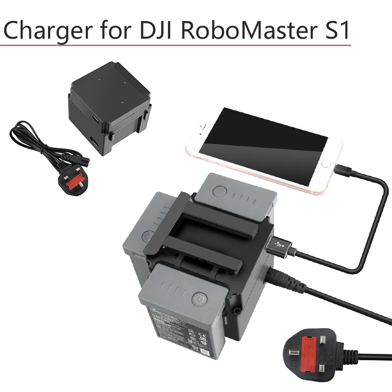 

Portable Multi Battery Charger Intelligent Charger for Phone Charging Hub with USB Port Cable for DJI RoboMaster S1 Accessories