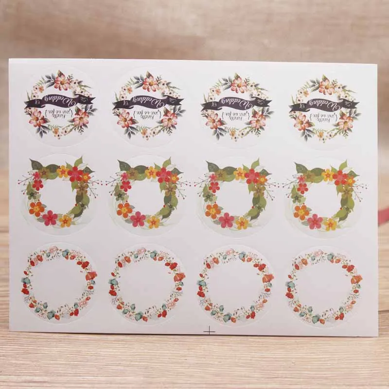 white color6 DIY стикер s Doodling случайный 200 шт свадебный стикер подарок-коробки на день рождения вечерние Спасибо/ручная работа образец стиль белый стикер - Цвет: white color6