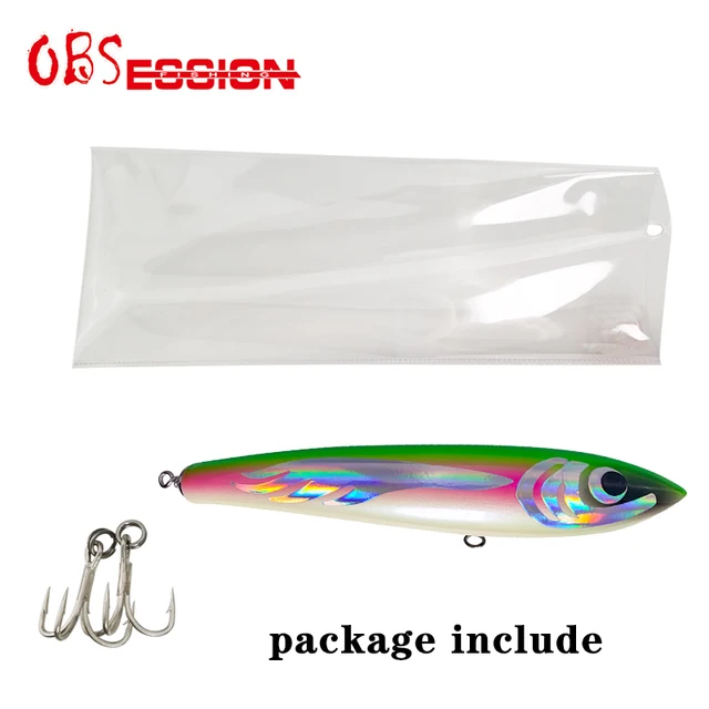 65g90g120g140g Trolling Wood Stickbait Pencil Popper Tuna Boat Fishing Lure Topwater Long Casting Wobbler Carp Artificial Leurre 16