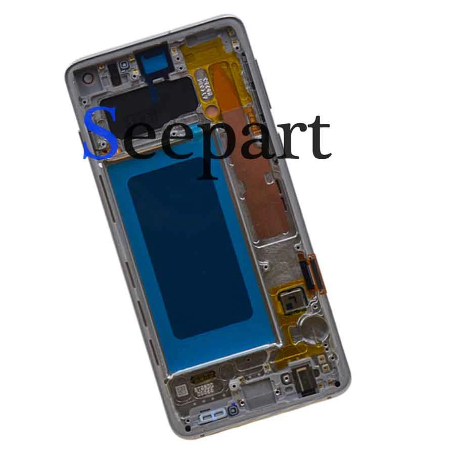 AMOLED для samsung Galaxy S10 SM-G973F/DS G973U ЖК-дисплей сенсорный экран дигитайзер Замена для samsung S10 SM-G973W ЖК-дисплей