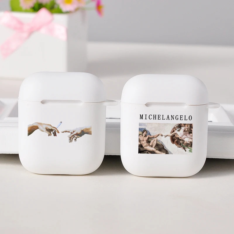 Чехол для Airpods 1/2 с абстрактным художественным рисунком милый мультяшный чехол