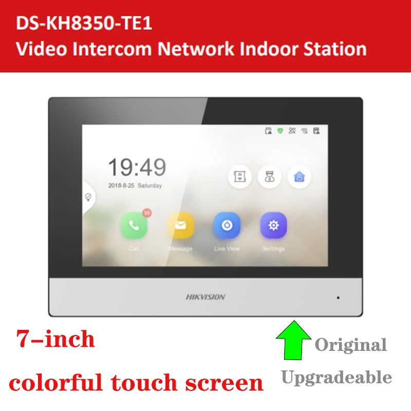 Оригинальная международная версия интерьерного монитора HIKVISION 802.3af POE App Hik-connect WiFi