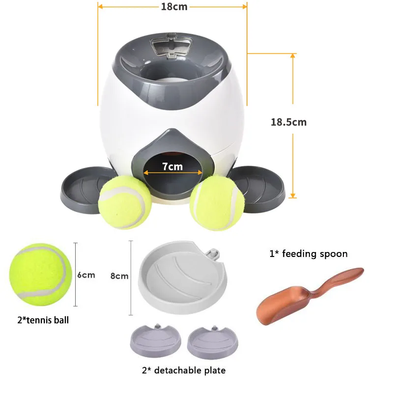 Интерактивная теннисная пусковая установка для собак, игрушки для домашних животных, автоматическая машина для метания мячей, устройство для дрессировки собак, игрушка для мяча
