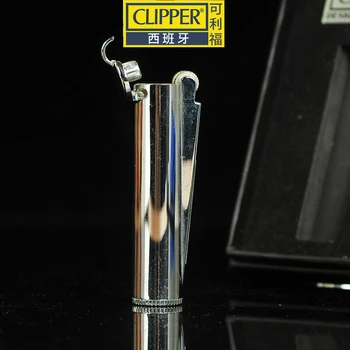 

Original Clipper Spain Full Metal Grinding Wheel Kerosene Lighter Flint Ignition Convenient And Safe Windproof Free Fire Lighter