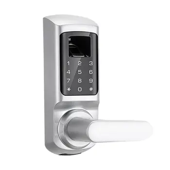 

FM-02 Digital Biometric Fingerprint Lock Keyless Smart Door Lock Fingerprint+Password+Key Unlocking 3 Ways for Home