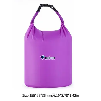 

Hot sale Bluefield 210T Polyester Taffeta Portable Dust-Proof Outdoor Pvc Waterproof Diving Bag Rafting Bag With Ajustable Strap