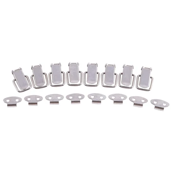 

Toolbox Box Spring Loaded Straight Loop Toggle Catch Latch Hasp 8pcs