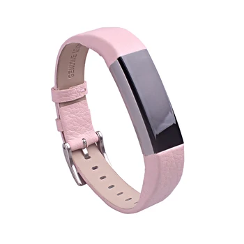 

Hot Luxury Genuine Leather Band Replacement Strap Bracelet for Fitbit Alta /Alta HR Tracker High Quality bracelet strap Black