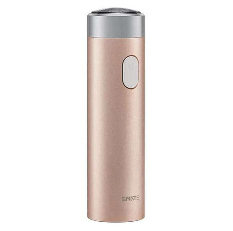Золотой Xiaomi Smate электробритва, Бритва для мужчин, USB перезаряжаемая машинка для сухого влажного бритья, триммер для бороды, волос IPX7, моющаяся, одно лезвие T - Цвет: Золотой