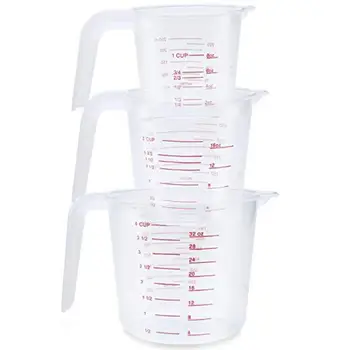 

1Pc Transparent Baking Tools Kitchen Tools 250/500/1000 Ml Scaled Quality Plastic Measuring Cup Tool Cup