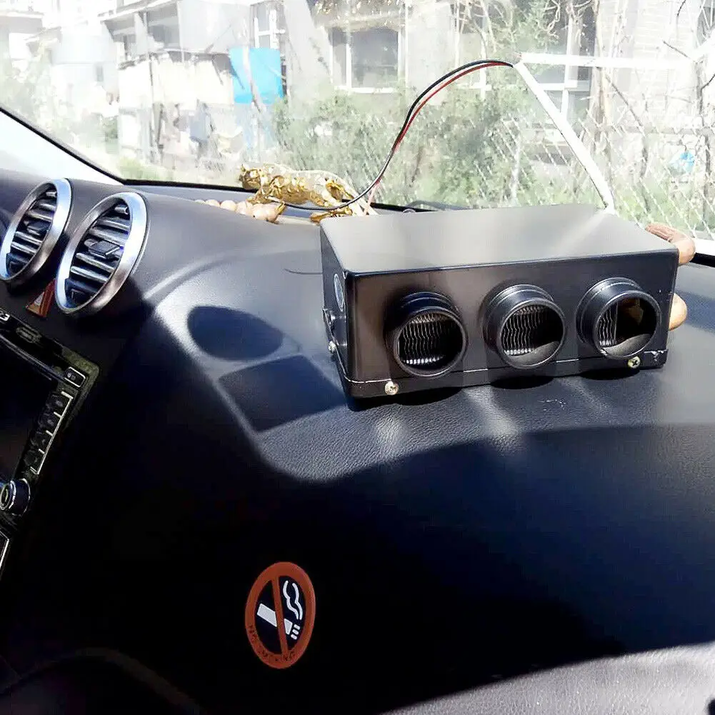 12V металла Авто Портативный нагреватель нагревательный элемент охлаждающий вентилятор Demister тихий