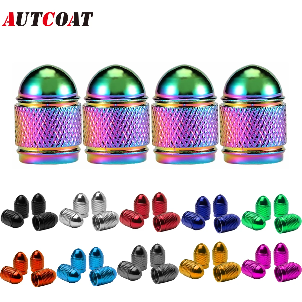 AUTCOAT Universal Car Wheel Tire Valve Stem Caps Aluminum for Bike Car Trucks Motorbike Bicycle Tyre Valve Dust Covers 1 AUTCOAT Universal Car Wheel Tire Valve Stem Caps Aluminum for Bike Car Trucks Motorbike Bicycle Tyre Valve Dust Covers 1