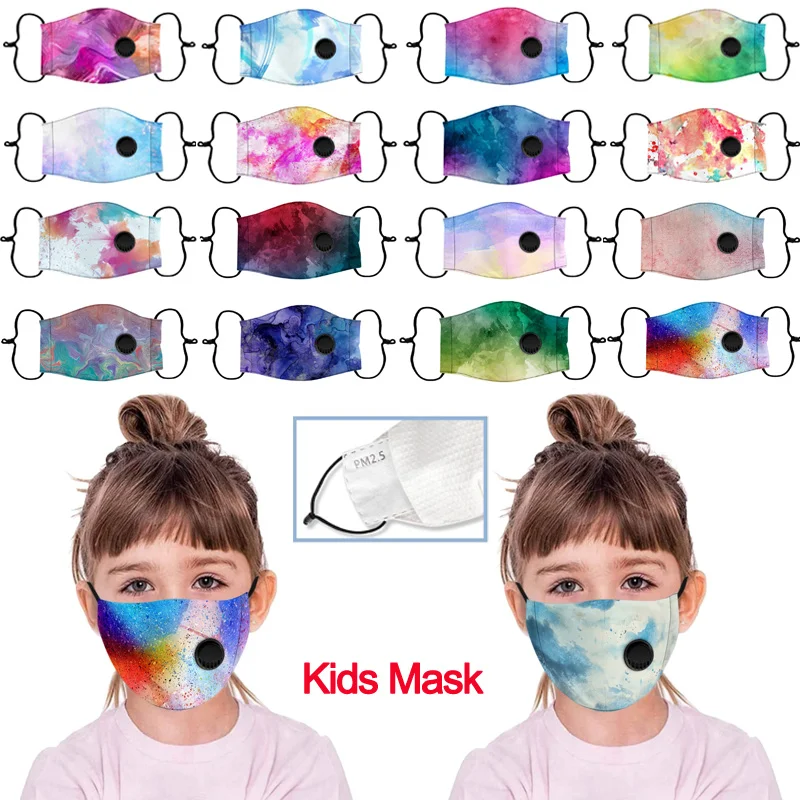 

Kids Multicolor Print Scarf Safet Protect Washable Faceshield Washable And Reusable Cotton Face Cover Mascarilla Baby girl dress