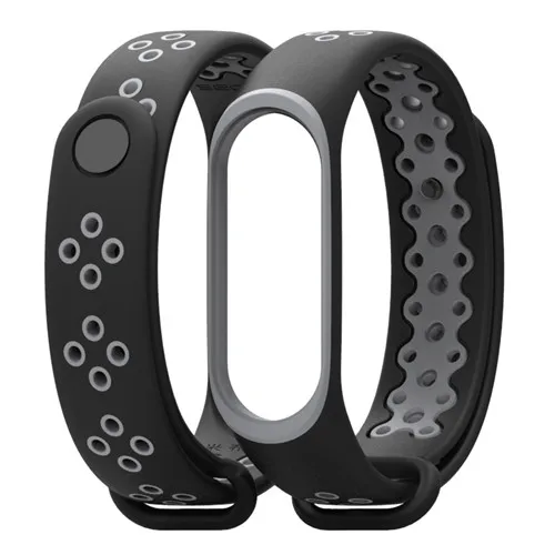 Black ash Pulseira mi band 4 ремешок для Xiaomi mi band 3 ремешок для часов Xio mi Band 3 сменный Браслет резиновый браслет аксессуары для ремня - Цвет ремешка: Black ash