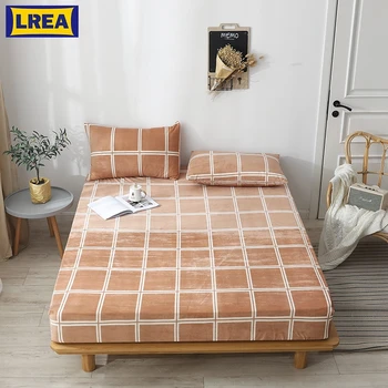 

LREA 1pc sheet 100% Polyester material 9.8inches height Home Textile Clad sheets soft for bedding
