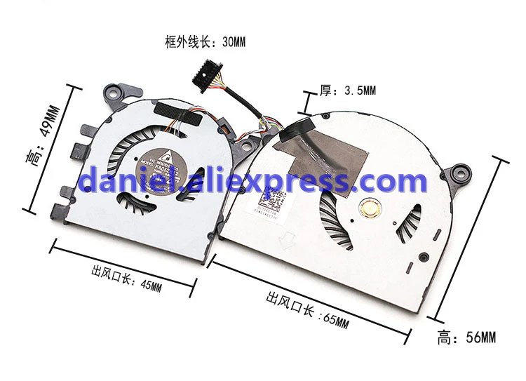 DELETA FA052B12-G0B 5V 0.80A просо Pro13 Air 13,3 вентилятор для ноутбука