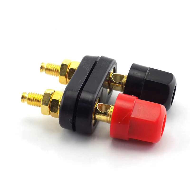 Banana Plugs 1/5pcs Banana plugs Jack Socket Couple Terminals DIY Connectors Red Black Amplifier Terminal Binding Post Speaker