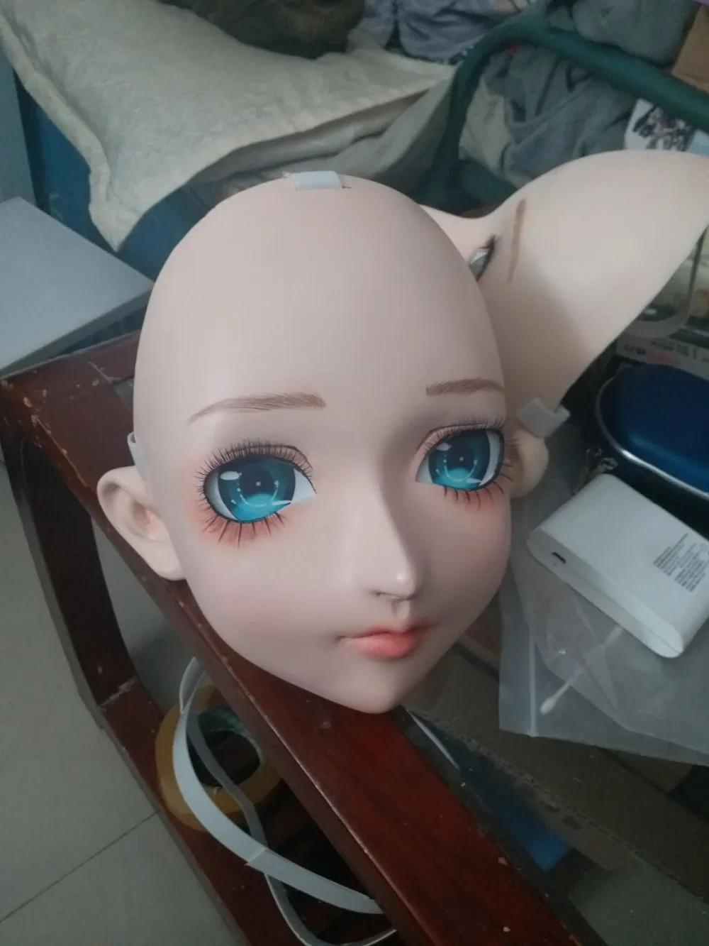 NEW-18) BJD Кигуруми для транссексуалов, Красота макияж Косплэй силиконовая маска Аниме Kigurumi маски резиновые секс куклы