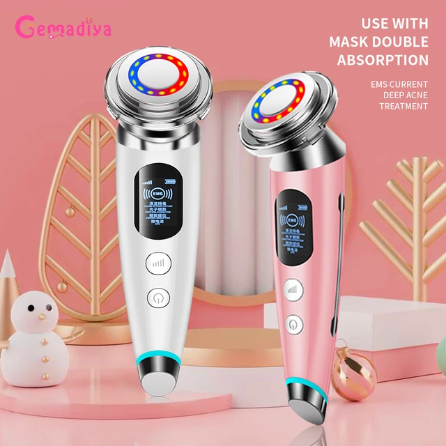 Skin Rejuvenation Face Lifting Wrinkle Removal Face Massager FR Mesotherapy Electroporation Radio Frequency LED Photon Skin Care 1