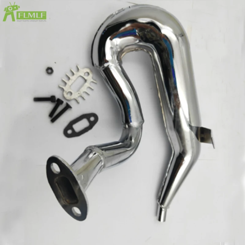 Metal Exhaust Pipe/tuned Pipe Fit for 1/5 HPI ROFUN BAHA ROVAN KM BAJA 5B 5T SS Toys Games Parts | Игрушки и хобби