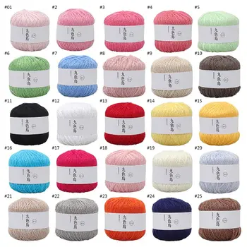

50g Silk Cotton Milk Crochet Yarn Baby Hand-Knitted Warm Soft Knitting Thread for Hand Knitting Supplies
