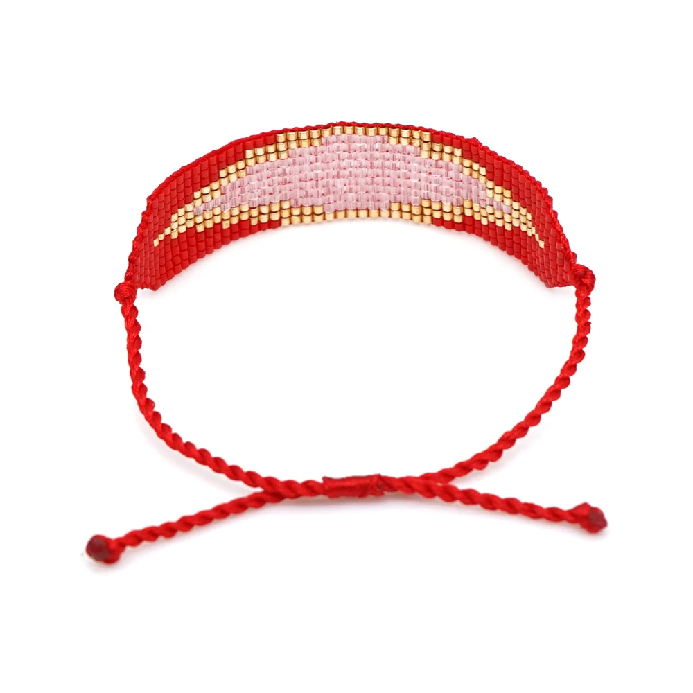 Go2boho MIYUKI сглаза браслет большие губы манжеты браслеты женские ювелирные изделия Bileklik браслет дружбы кисточкой Подарки ручной работы