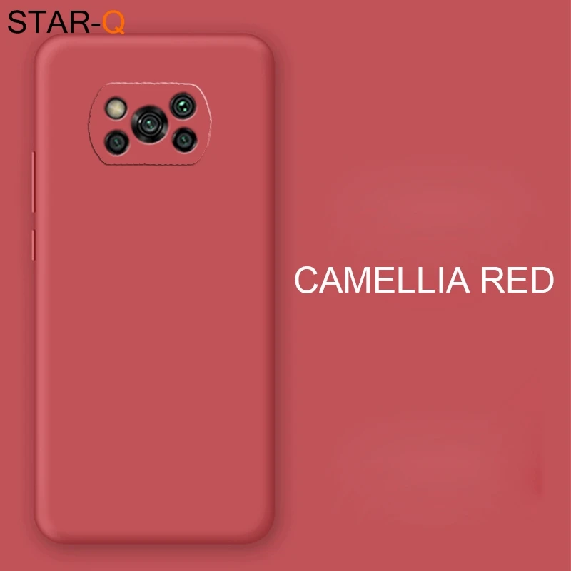 thumbnail image 1 of New Full Cover Liquid Silicone Phone Case For Xiaomi Poco X3 Nfc M2 F2 Pro X2 global Original Soft Protective Back Covers Cases, 1 of 5